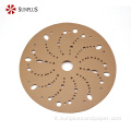 Sandpaper Multi-Holes Gold Sanding Paper Automotive